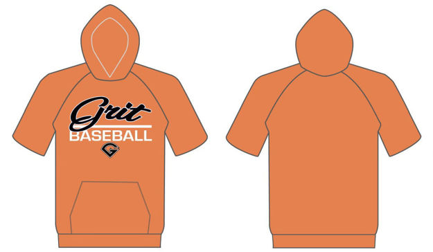 Picture of SUBLIMATED ORANGE SHORT SLEEVE HOODIE