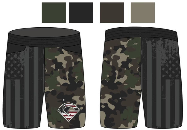 Picture of GRIT  Custom Sublimated Military Shorts