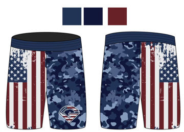 Picture of GRIT  Custom Sublimated Flag  Shorts