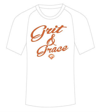 Picture of GRIT AND GRACE WHITE SUBLIMATED T SHIRT