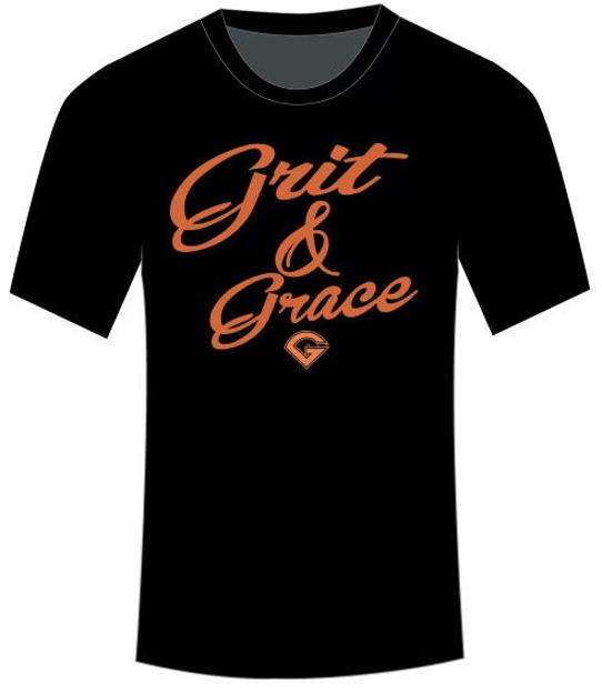 Picture of GRIT AND GRACE BLACK SUBLIMATED T SHIRT