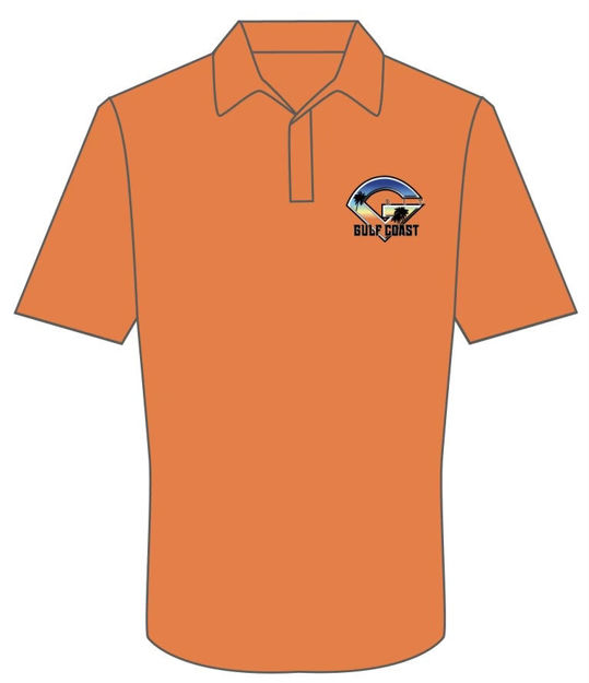 Picture of GRIT GULF COAST ORANGE  POLO SUBLIMATED T SHIRT