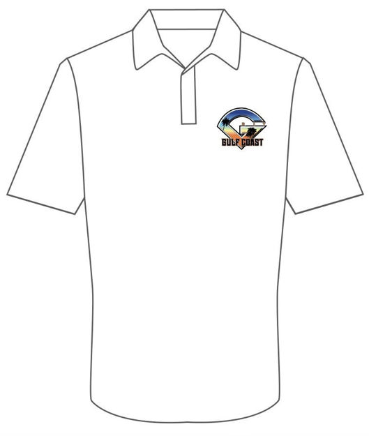 Picture of GRIT GULF COAST WHITE  POLO SUBLIMATED T SHIRT