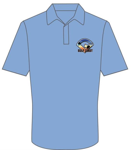 Picture of GRIT GULF COAST BLUE  POLO SUBLIMATED T SHIRT