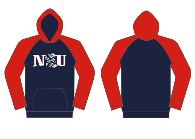 Picture of NEU SUBLIMATED BLUE RED  LONG SLEEVE HOODIE