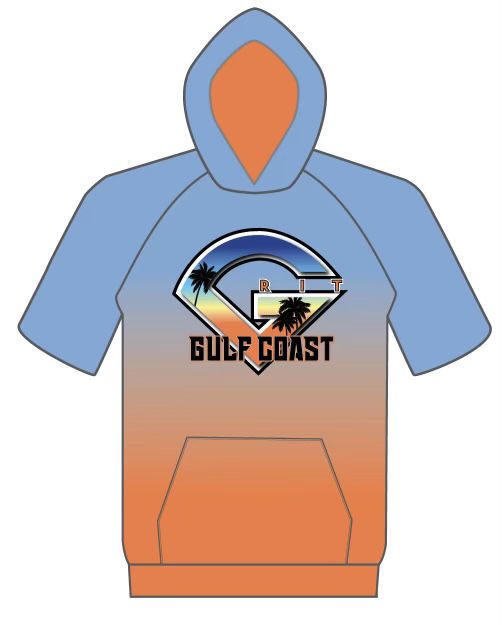 Picture of 2024 SUBLIMATED GULF COAST BLUE  SHORT SLEEVE HOODIE