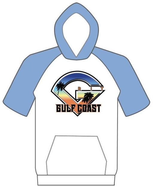 Picture of 2024 SUBLIMATED GULF COAST WHITE  SHORT SLEEVE HOODIE - copy