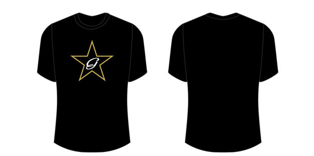 Picture of 2025 SCREENPRINT POLY GOLD STAR SHORT SLEEVE T